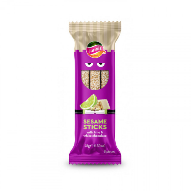 Wholesale Sesame Sticks with Lime & White Chocolate | Nuts in Bulk